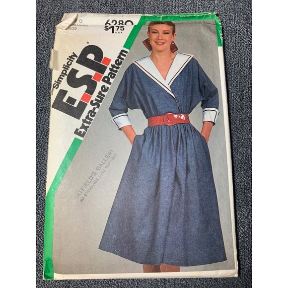 Simplicity Misses Dress Sewing Pattern sz 12 - 16 6280 - uncut - Picture 1 of 11